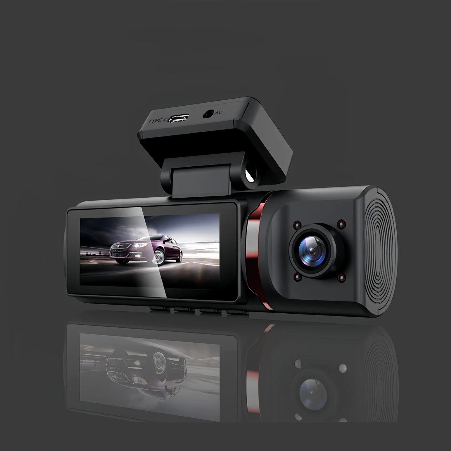DashCam 4k, cámara delantera, interior y trasera con GPS